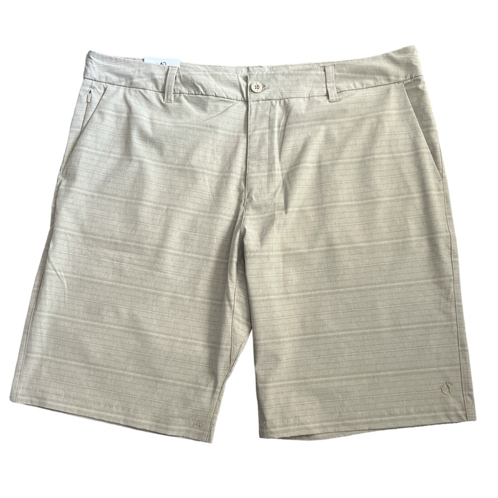 Hang Ten Men's Tan‎ Lightweight Flat Front Hybrid Shorts Sz. 40 NWT